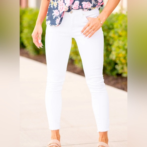 KanCan Pants - NEW KANCAN White High Rise Ankle Skinny Denim Jeans - Size 26 (Size 2/4)
